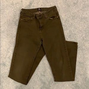 Just Black olive green jeans